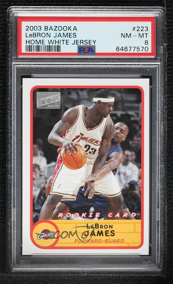 2003-04 Bazooka LeBron James (White Jersey) #223 PSA 8 uy6