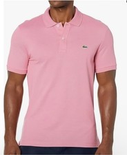 Lacoste Mens Classic Fit L.12.12 Short Sleeve Polo Pink Shirt 3XL