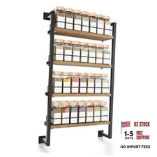 Space Saving Spice Rack Organizer Shelf for Wall Mount - Easy To Install