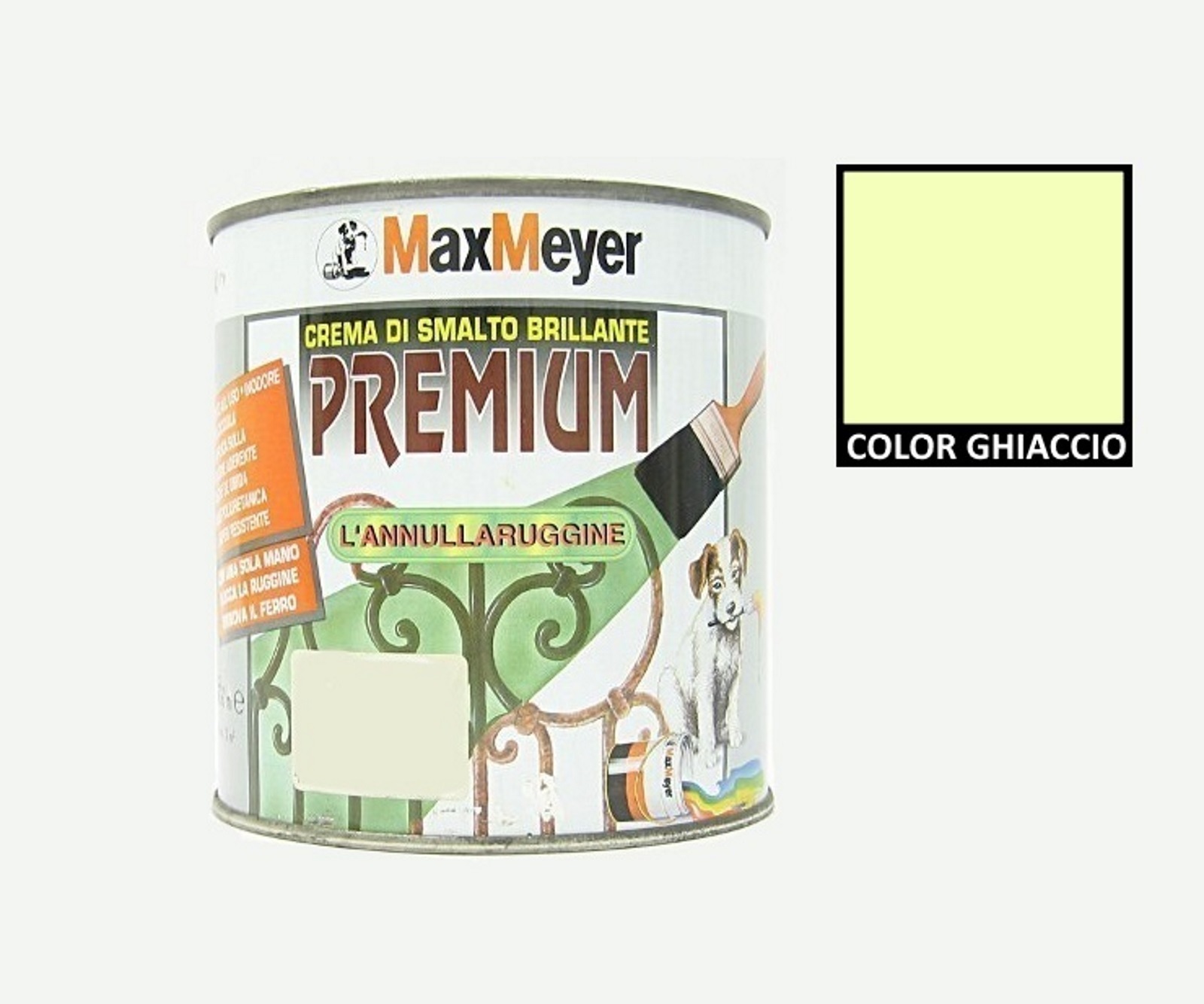 Vernice Antiruggine Color Ghiaccio Brillante 750ml | Finitura di Lusso