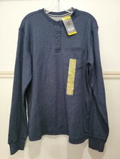 Member's Mark Men's Waffle Knit Long Sleeve Pocketed Thermal Henley