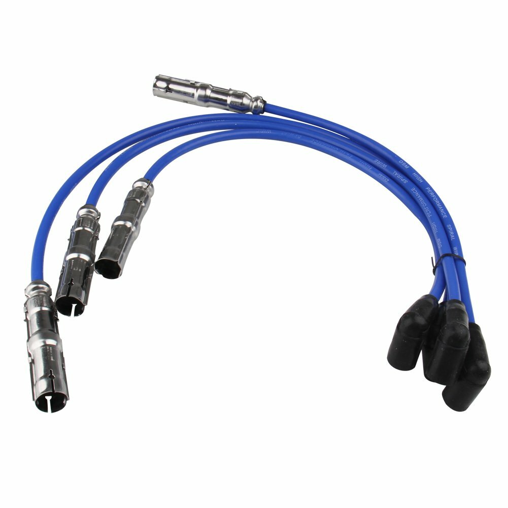 4 Pack Spark Plug Wires Set for VW Beetle, Bora, Golf, GTI,Jetta 2.0L