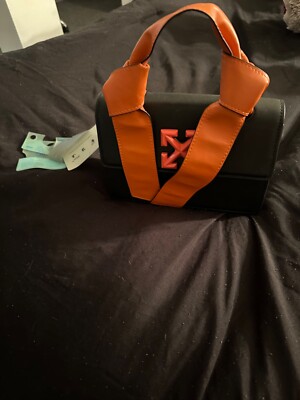 off white jitney bag black/orange | eBay