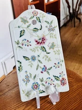 Andrea By Sedak Buckingham Floral Rectangular Ceramic 9" x 5.25" Cheese Tray