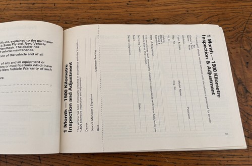 HOLDEN TE GEMINI Owner Handbook NOS GMH GENUINE September 1980 Has Some Damage - Picture 18 of 22