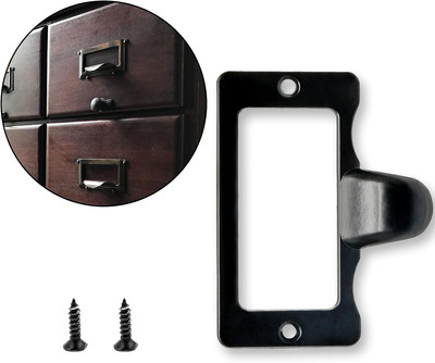 20 Pcs Antique Black Card Catalog Drawer Pulls, Vintage File Cabinet Pulls, Libr