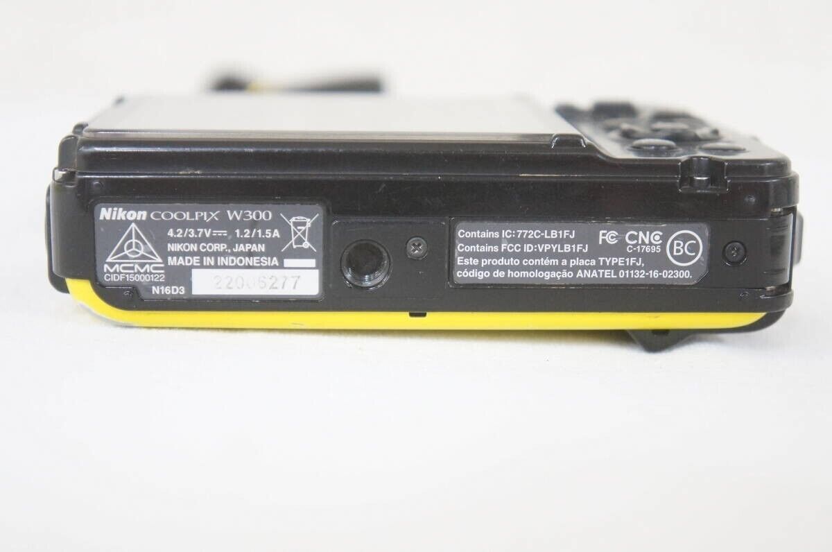 Nikon COOLPIX W300 16.0MP Digital Camera Waterproof Yellow Nikon COOLPIX W300 16.0MP Digital Camera Waterproof Yellow
