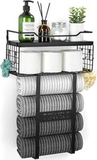 Towel Racks For Bathroom Wall Mounted Bath Wall Towel Storage Holder Set Above