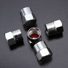 5pcs Car Chrome Copper Tyre Tire Dust Caps Wheel Air Valve Stem Screw Cover Lid