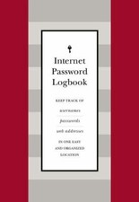 Internet Password Logbook (Red Leatherette): Keep Track of Usernames,...