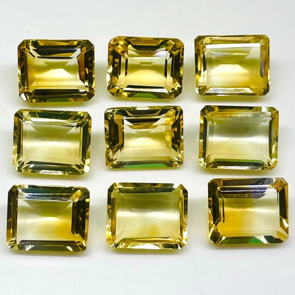 VVS 9 Natürlich Citrin 11x9mm Smaragd Schnitt Top Qualität Lose Unbehandelt - Bild 4 von 4