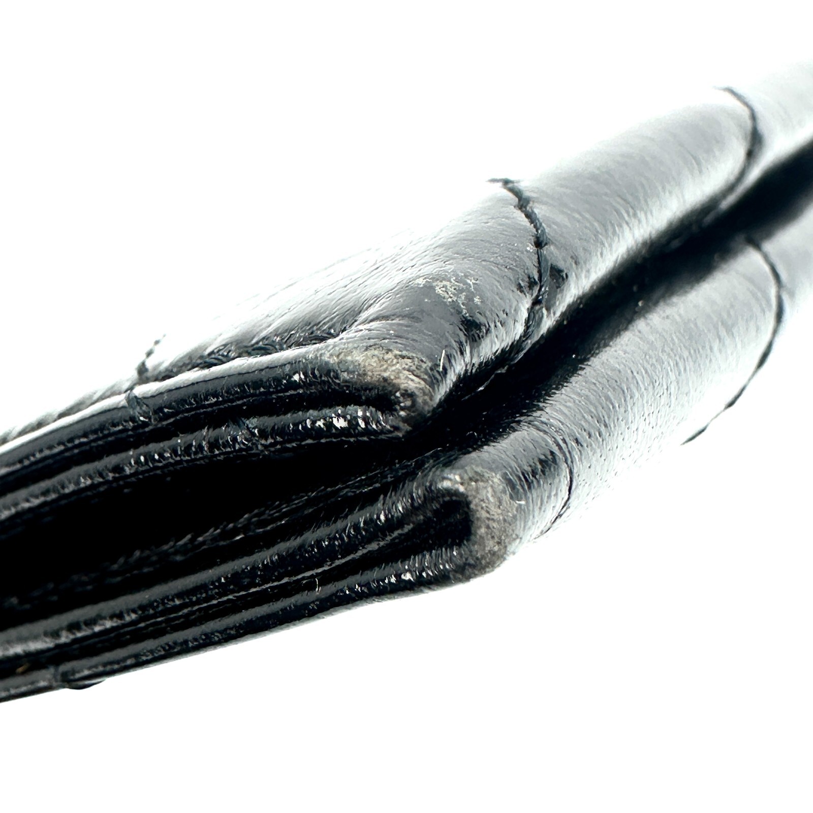 Borsa pochette Yves Saint Laurent in pelle YSL nera originale #A384