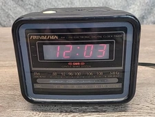 Vtg Soundesign Digital Clock Radio Alarm 3641 Black