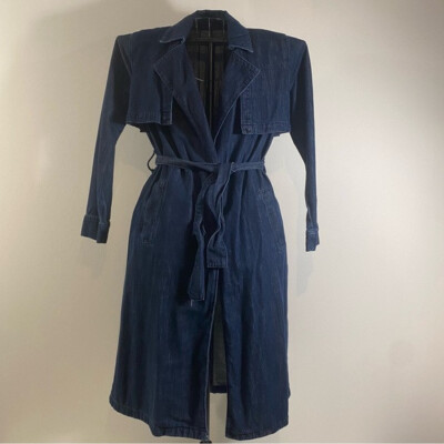 Topshop Moto Denim Long Sleeve 100% Cotton Belted Dress Size 6 | eBay