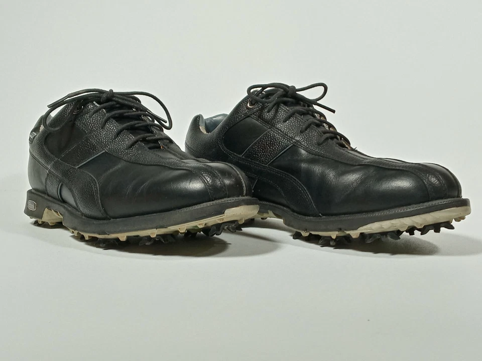 Etonic Men's Gore Tex Leather Split Toe Oxford Black Golf Shoes Size 9.5 M Great - Image 2 of 4