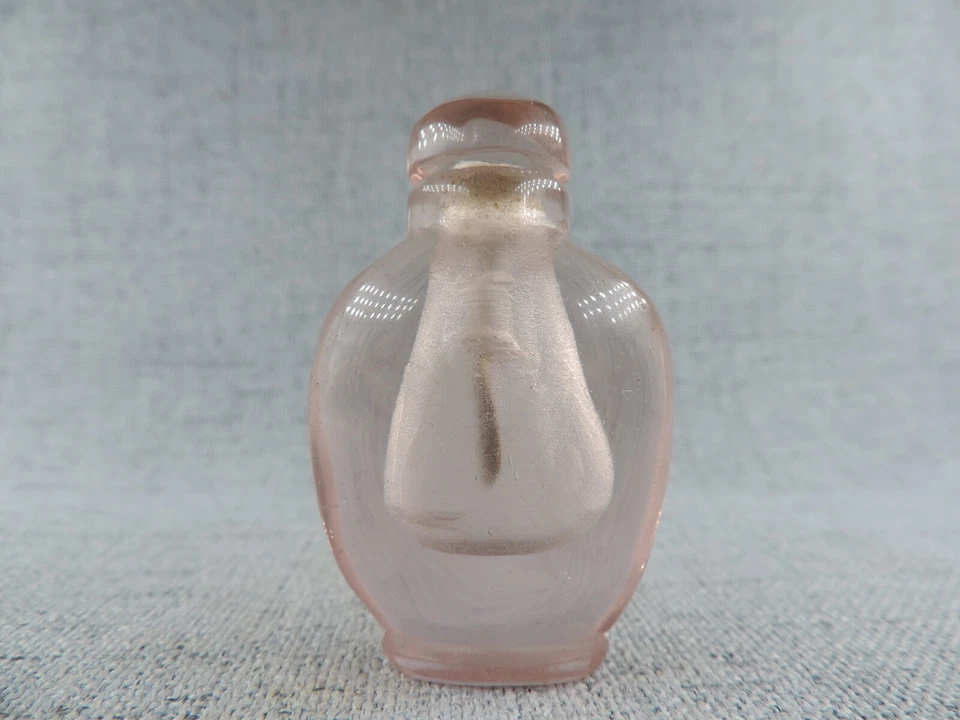 Коллекционная китайская хрустальная имитация художественной посуды стеклянная табакерка H - Изображение 2 из 4