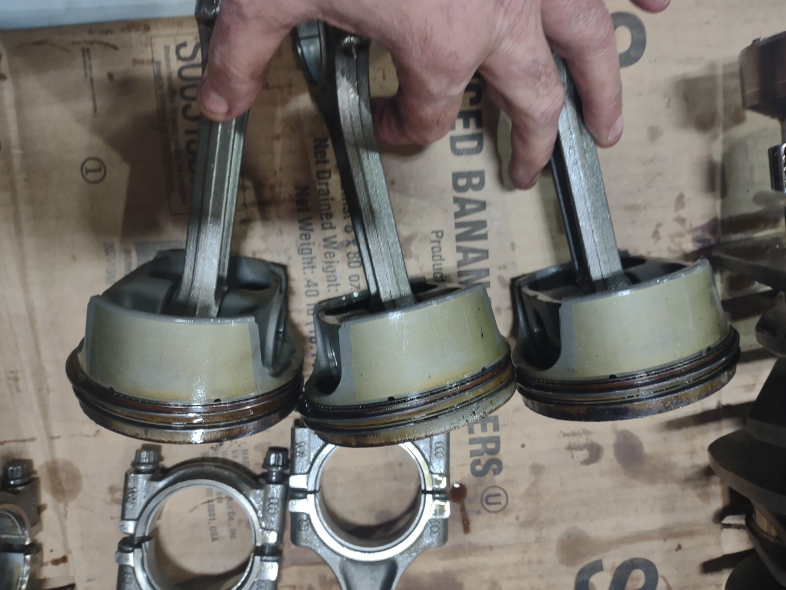 Porsche 996 3.4L Pistons and Connecting Rods 99 - 01 96P21 9961031028R