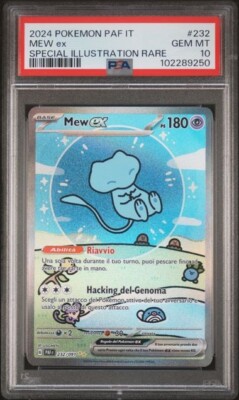 Pokemon PSA 10 Mew Ex #232 PAF Special Illustration Rare 2024