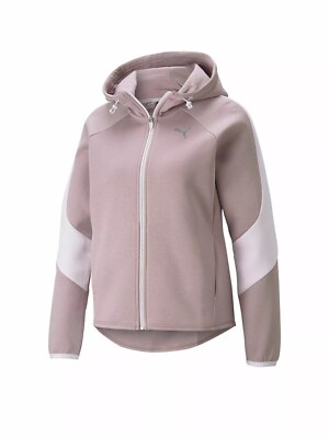 DAMEN KAPUZENPULLOVER PUMA EVOSTRIPE FULL-ZIP HOODIE QUAIL, Größe M