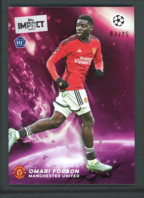 2024 OMARI FORSON 03/25 TOPPS IMPACT UEFA CHAMPIONS LEAGUE ROOKIE RC