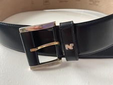 Nina Ricci black leather belt