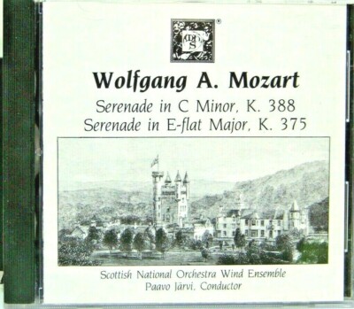 Wolfgang A. Mozart Serenade in C Minor K. 388 Serenade in E-flat Major K. 375