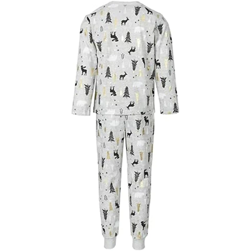 Pijama Familiar Invierno Árboles y Ciervos Pijama Set, X-Pequeño Foto 2 de 2