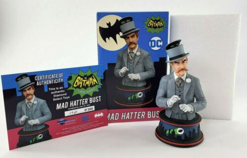 Diamond Select Batman ‘66 Classic TV Series MAD HATTER Bust Statue LIMITED RARE - Picture 1 of 12