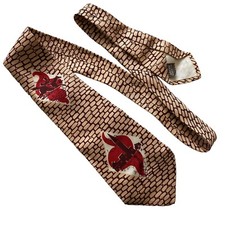 Arrow Vtg 1940s Men's Tie Cravat Cowboy Horse Swing Rockabilly