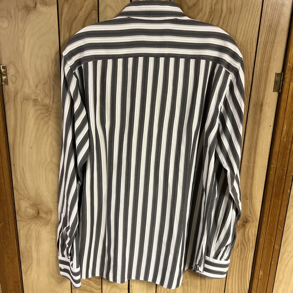 CAMISA SALVATORE FERRAGAMO MANGA LARGA A RAYAS HOMBRE TALLA L Foto 4 de 4