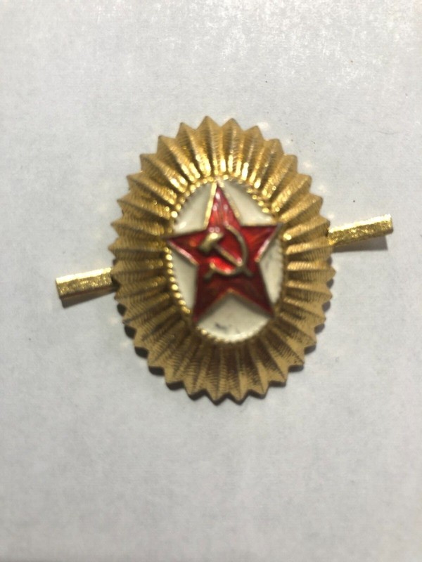 Cold War Russian Hat beret cap badge