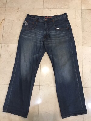 Vintage Parasuco Mens Blue Jeans size 38x32 Cotton Denim Pants