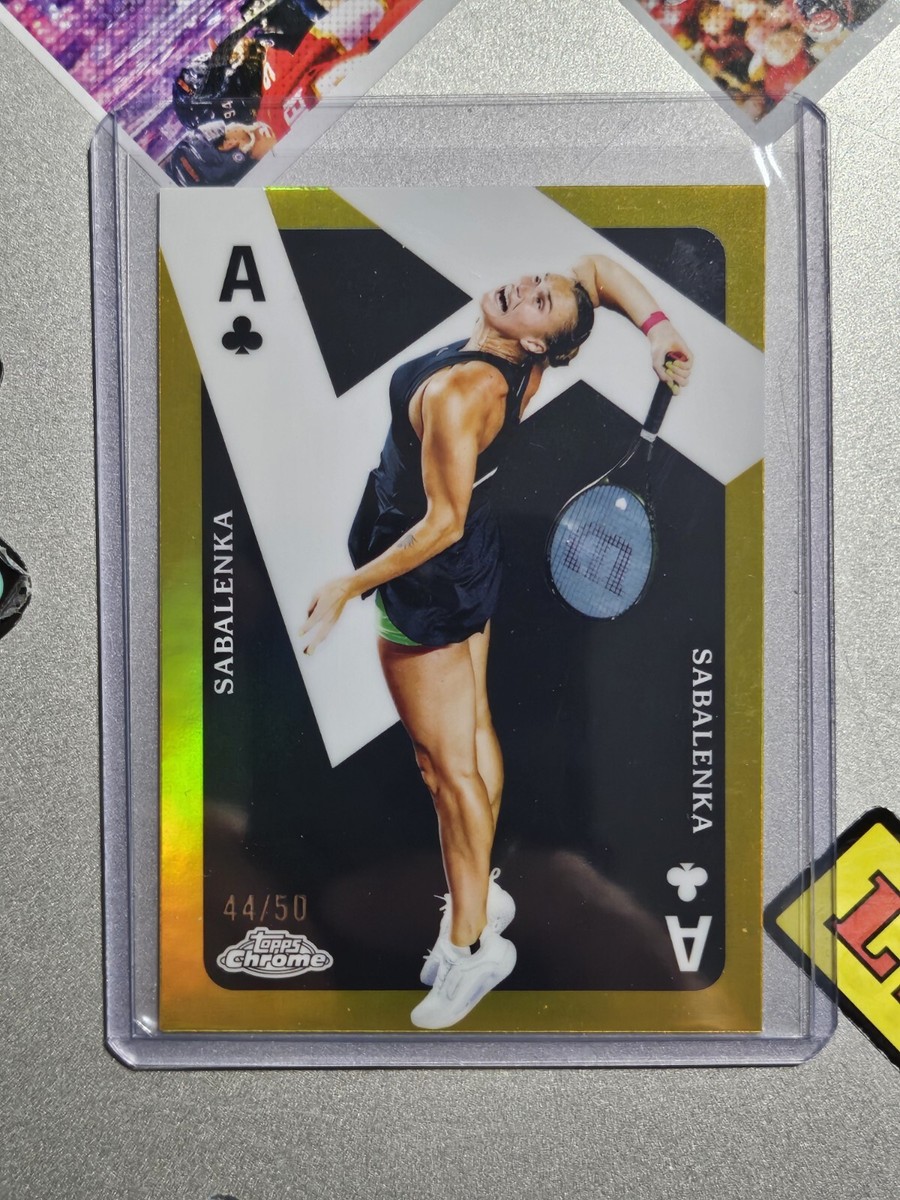 2024 Topps Chrome Aryna Sabalenka Gold Refractor /50 Aces Tennis
