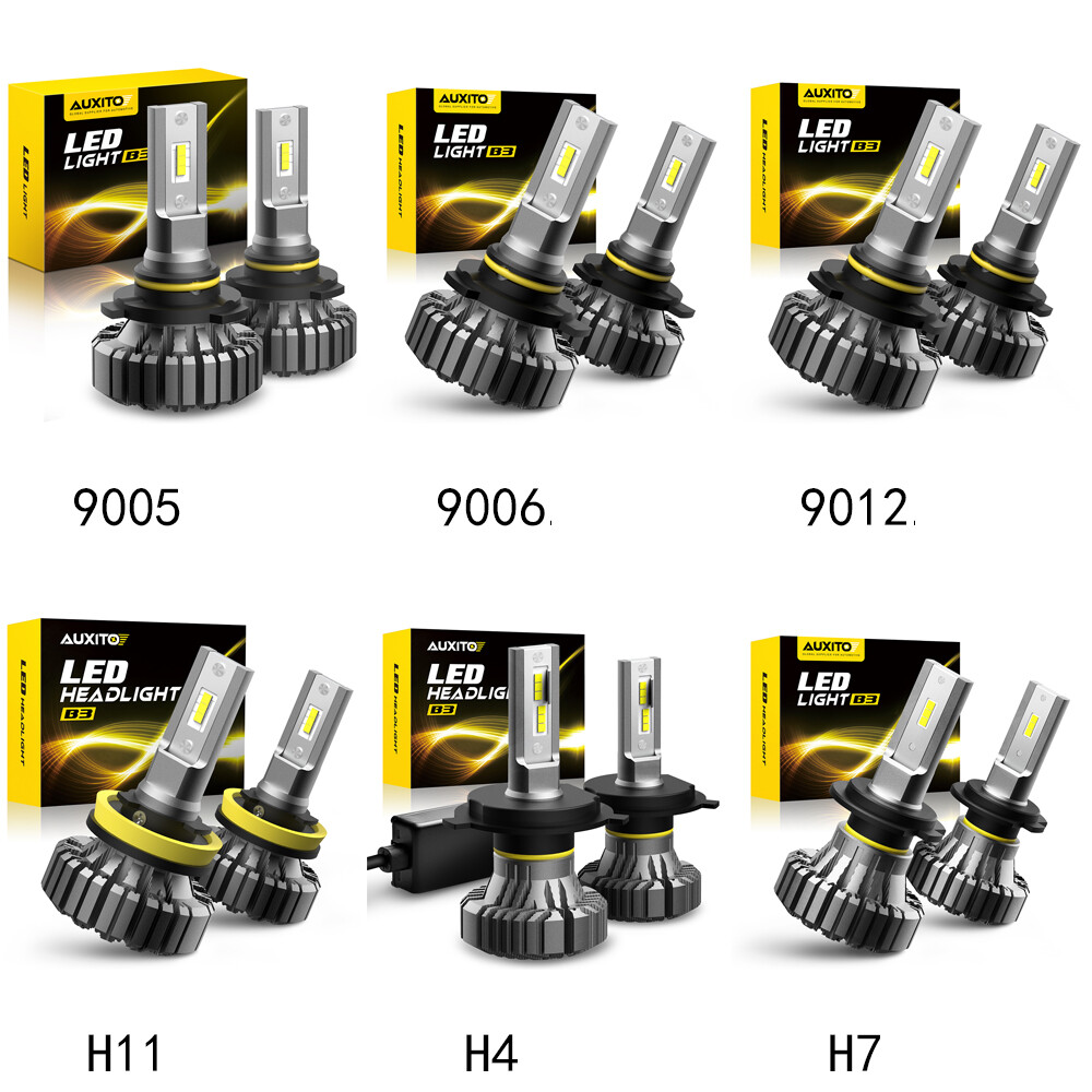 H4 H11 9005 9012 9006 H7 LED Headlight Bulb High Low Beam Fog Light 6500K White