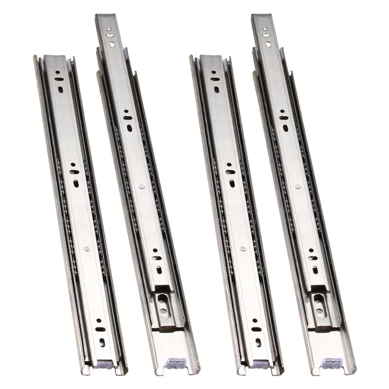 Guide Telescopiche 500mm Inox per Mobili Cucina - 2 Coppie Offerta