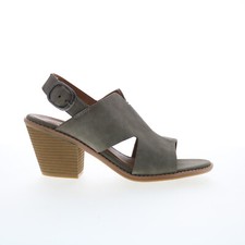 Eurosoft by Sofft Taite ES0035408 Womens Gray Suede Heeled Sandals Shoes