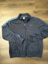 Nike Mens Athletic Jacket Zip Up Blue Size Large