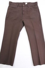 Vintage Levis Made in USA Mens Size 40x30 Dacron Brown Polyester Gold Tab Pants