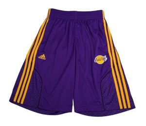 Adidas Climalite LA Lakers NBA Baloncesto Pantalones Cortos Violeta Oro  Para Hombre Talla Grande Usado En Excelente Condición | eBay