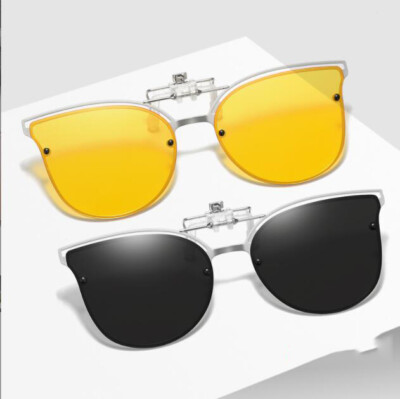 Cat Eye Clip On Flip Up Polarized Sunglasses For Women  display picture 2