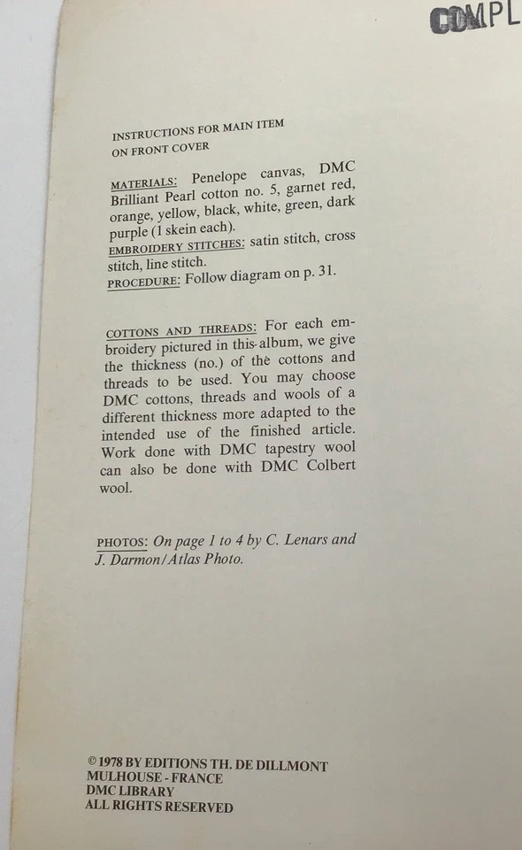 Central Asian Embroideries Journey Through Embroidery Softcover Book 1978 France - Image 4 of 4