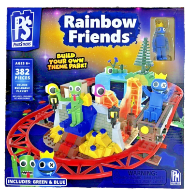 Rainbow Friends Playset Toy Deluxe Buildable Theme Park Lego