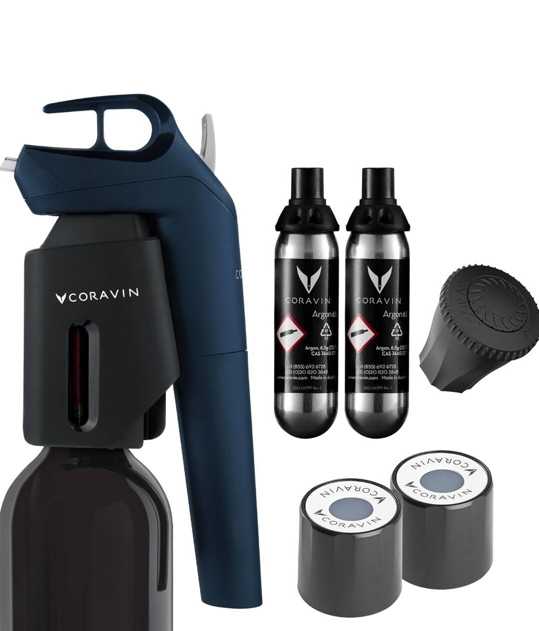 Coravin Model THREE VALUE PACK Wine Preservation System Deep Sea Preserve Wines