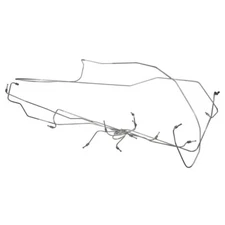 Classic Tube Brake Line Kit Complete Original Steel Standard Disc Dual Exhaus...