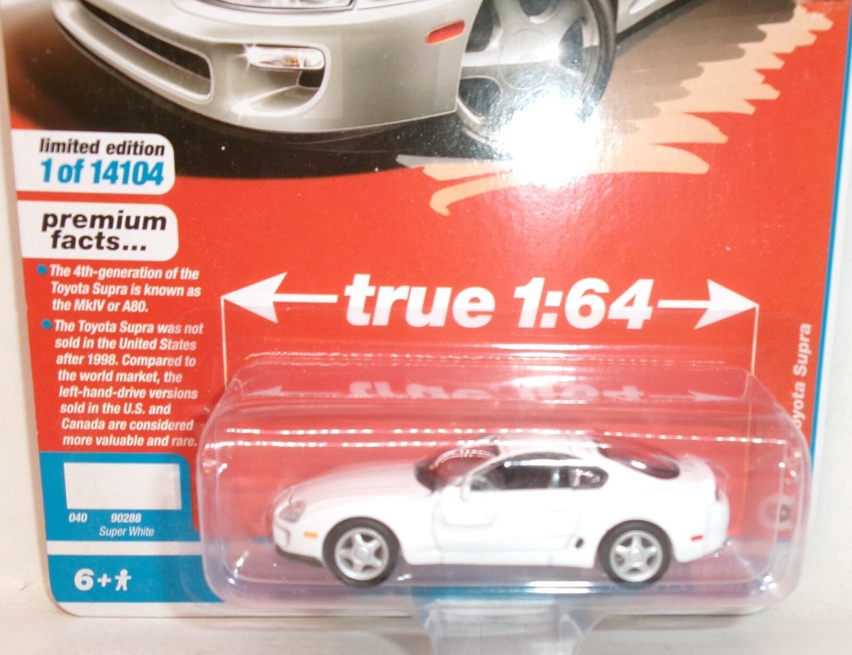 2021 AUTO WORLD 1:64 MODERN MUSCLE SUPER WHITE 1993 TOYOTA SUPRA