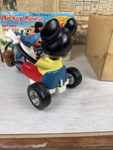 Mickey Mouse Little Big Wheel 1973 Marx With Original Box - Picture 4 of 9