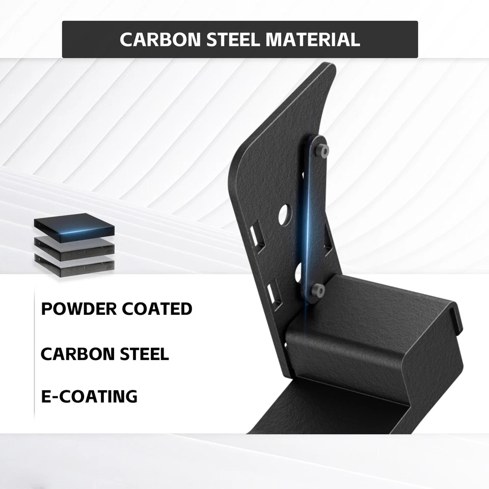 Left Driver Side Foot Rest Pedal For 2018-2024 Jeep Wrangler JL JLU(Not Fit 4XE Foto 3 de 4