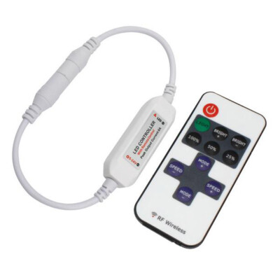 RF Wireless Remote Controller Dimmer Switch To 12V 24V 5050 5630 LED Strip Light