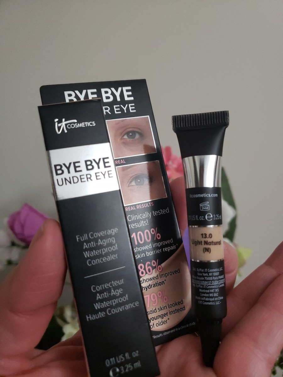 IT COSMETICS BYE BYE UNDER EYE CONCEALER LIGHT NATURAL Travel Size NIB