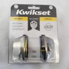 = Kwikset Deadbolt 96600-564 Keyed 10823 Brushed Nickel NEW